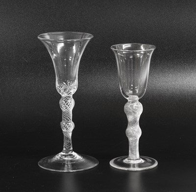 Lot 62 - A Wine Glass, mid-18th century, with...