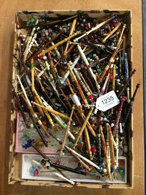 Lot 1235 - Modern Lace Makers Bobbins, in wood, resin,...