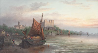 Lot 453 - Millson Hunt (act. 1875-1900) Coastal view...