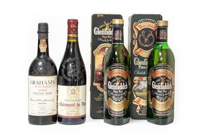 Lot 3090 - Glenfiddich Pure Malt Scotch Whisky, Clan...