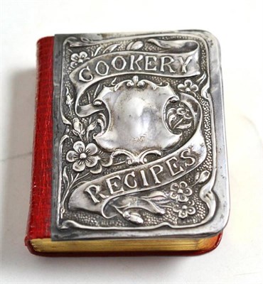 Lot 30 - One miniature volume 'Handbook of Practical Cookery' with silver bound cover