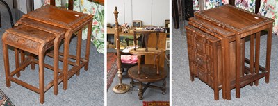 Lot 627 - A Group of Five Pieces of Indian Hardwood...