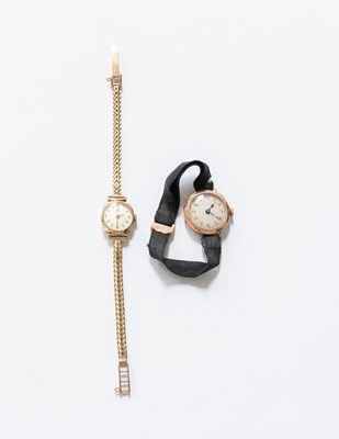 Lot 334 - A Lady's 9 Carat Gold Tissot Wristwatch,...