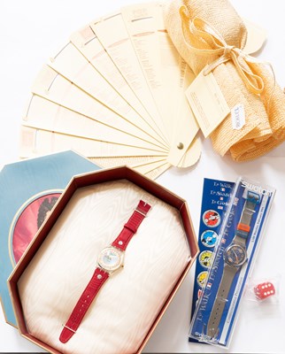 Lot 347 - Three Swatch Wristwatches, "Pop Swatch Leaf...