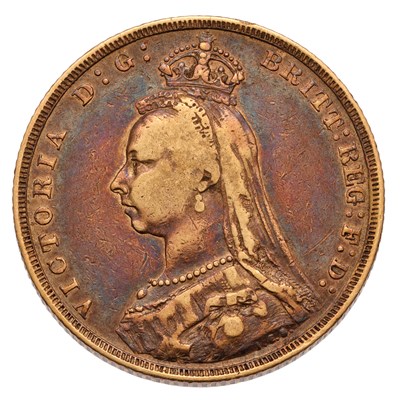 Lot 154 - Victoria, Sovereign 1891; dark patina, fine
