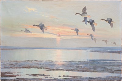 Lot 1005 - Wilfred Bailey (20th Century) Coastal scene...