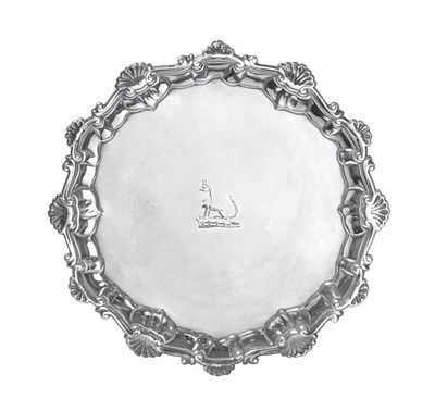 Lot A George II Silver Waiter
