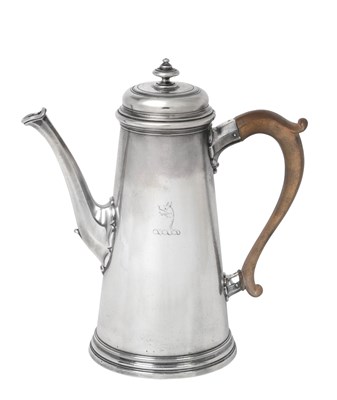 Lot A George II Silver Coffee-Pot