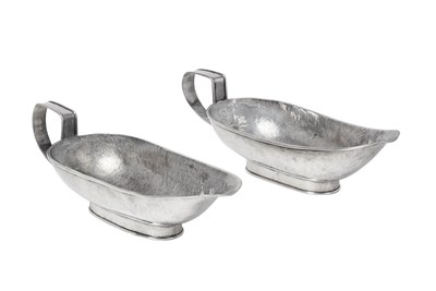 Lot A Pair of Silver Sauceboats