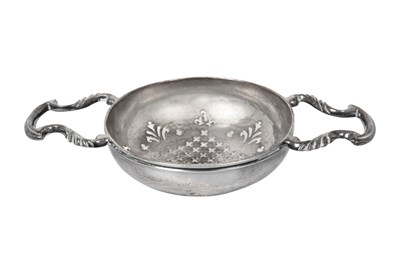 Lot A George II Silver Lemon or Orange-Strainer