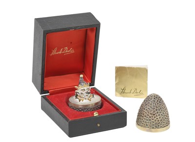 Lot An Elizabeth II Parcel-Gilt Silver Novelty-Egg
