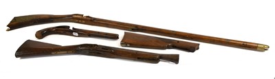 Lot 360 - A Blunderbuss, with adapted steel barrel now...