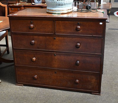 Lot 551 - A 19th Century Mahogany Banded Oak Chest of...