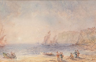 Lot 430 - George Weatherill (1810-1890) "Sunrise, Robin...