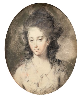 Lot 339 - Manner of Daniel Gardner (1750-1805) Portrait...