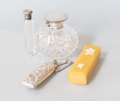Lot 145 - Three Silver or Silver Mounted Scent-Bottles,...