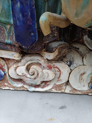 Lot 53 - A Chinese Architectural Tile Panel, in Ming...