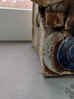 Lot 53 - A Chinese Architectural Tile Panel, in Ming...