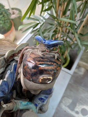 Lot 53 - A Chinese Architectural Tile Panel, in Ming...