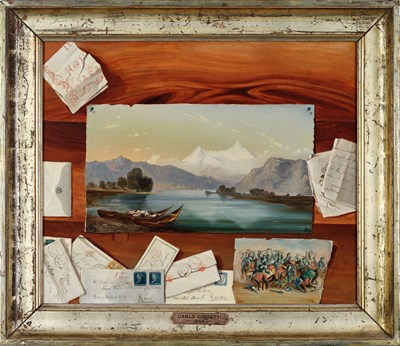 Lot 1058 - Carlo Corsetti (19th Century) Italian Trompe l'...