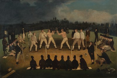 Lot British School (19th Century) "Fight between...
