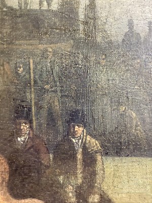 Lot 1065 - British School (19th Century) "Fight between...