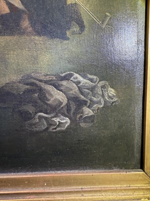 Lot 1065 - British School (19th Century) "Fight between...