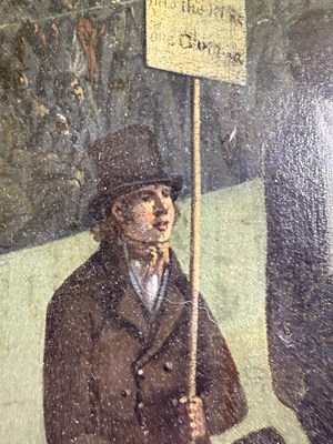 Lot 1065 - British School (19th Century) "Fight between...