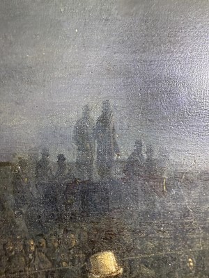 Lot 1065 - British School (19th Century) "Fight between...