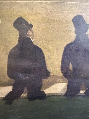 Lot 1065 - British School (19th Century) "Fight between...