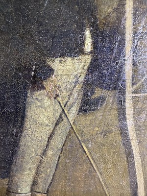 Lot 1065 - British School (19th Century) "Fight between...