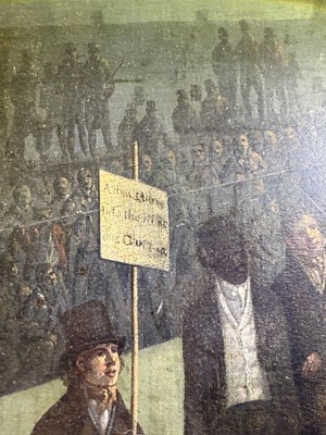 Lot 1065 - British School (19th Century) "Fight between...