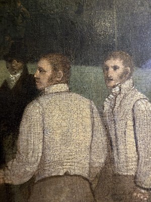 Lot 1065 - British School (19th Century) "Fight between...