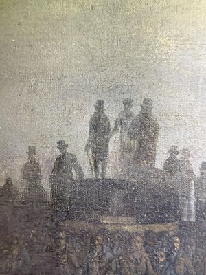 Lot 1065 - British School (19th Century) "Fight between...