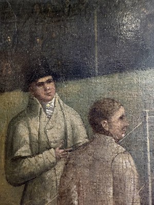 Lot 1065 - British School (19th Century) "Fight between...