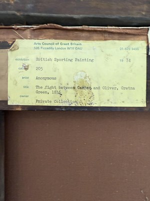 Lot 1065 - British School (19th Century) "Fight between...