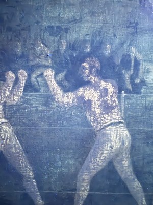 Lot 1065 - British School (19th Century) "Fight between...