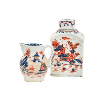 Lot 17 - A Lowestoft Porcelain Tea Canister, circa 1780,...