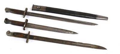 Lot 315 - Three British Bayonets :- an 1888 Pattern with...