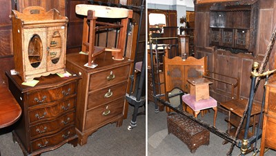 Lot 503 - A Group of Furniture, comprising: a Georgian...