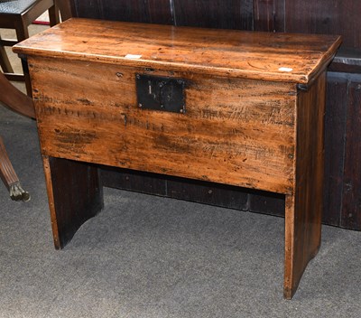 Lot 626 - A 19th Centruy Six Panel Oak Kist, 79cm by...