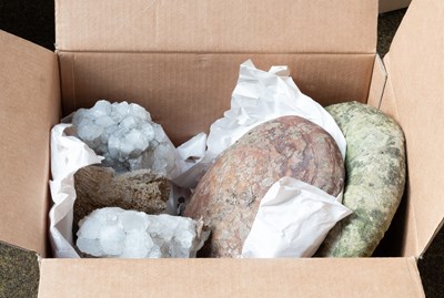 Lot 268 - Geological Samples, including a large ammonite,...