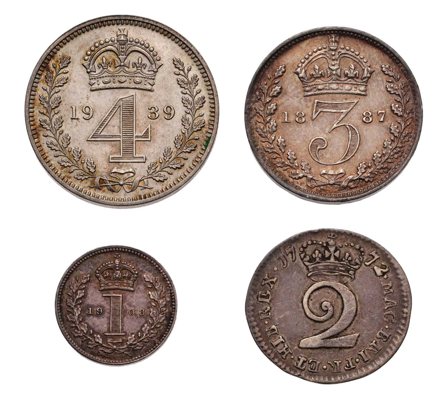 Lot 81 - Assorted Maundy Oddments, comprising: George...