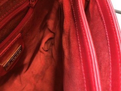 Lot 1038 - Gucci Crossbody Red Leather Bag, with...