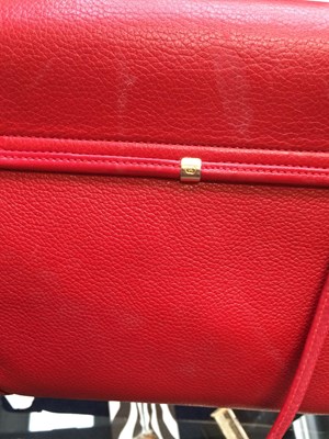 Lot 1038 - Gucci Crossbody Red Leather Bag, with...