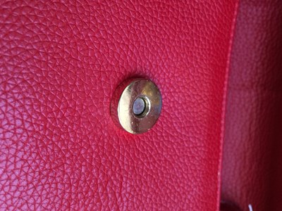 Lot 1038 - Gucci Crossbody Red Leather Bag, with...