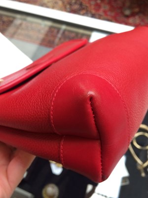 Lot 1038 - Gucci Crossbody Red Leather Bag, with...