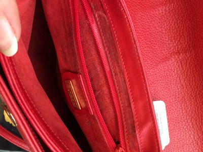 Lot 1038 - Gucci Crossbody Red Leather Bag, with...
