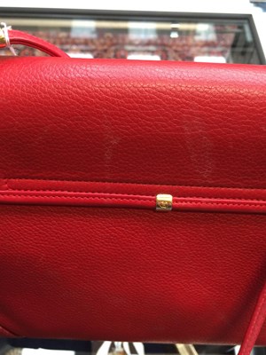 Lot 1038 - Gucci Crossbody Red Leather Bag, with...