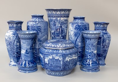 Lot 208 - A group of Maling pottery, including three tea...